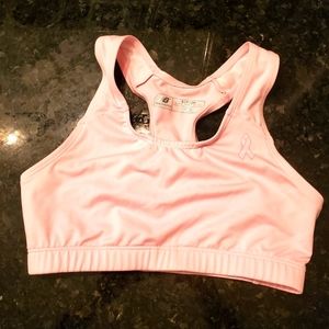 Susan G. Komen New Balance light, true pink racerback sports bra, s 💖